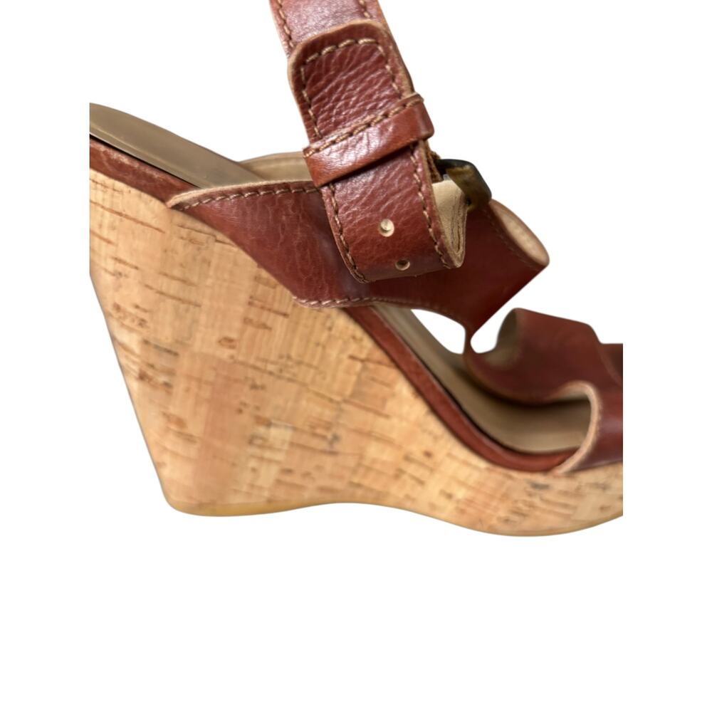 Stuart Weitzman Wedge Sandals Heels Size 7.5 M - Picture 13 of 15